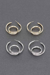 Gold Plated Metal Earring