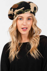 Camo Knit Beret