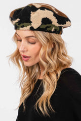 Camo Knit Beret