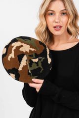 Camo Knit Beret