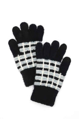 Cozy Color Blocked Smart Winter Gloves