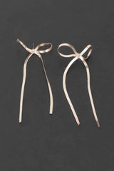 Metal Snake Chain Ribbon Earring