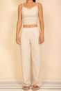 Spaghetti Strap Bralette Top & Wide Leg Pants Set
