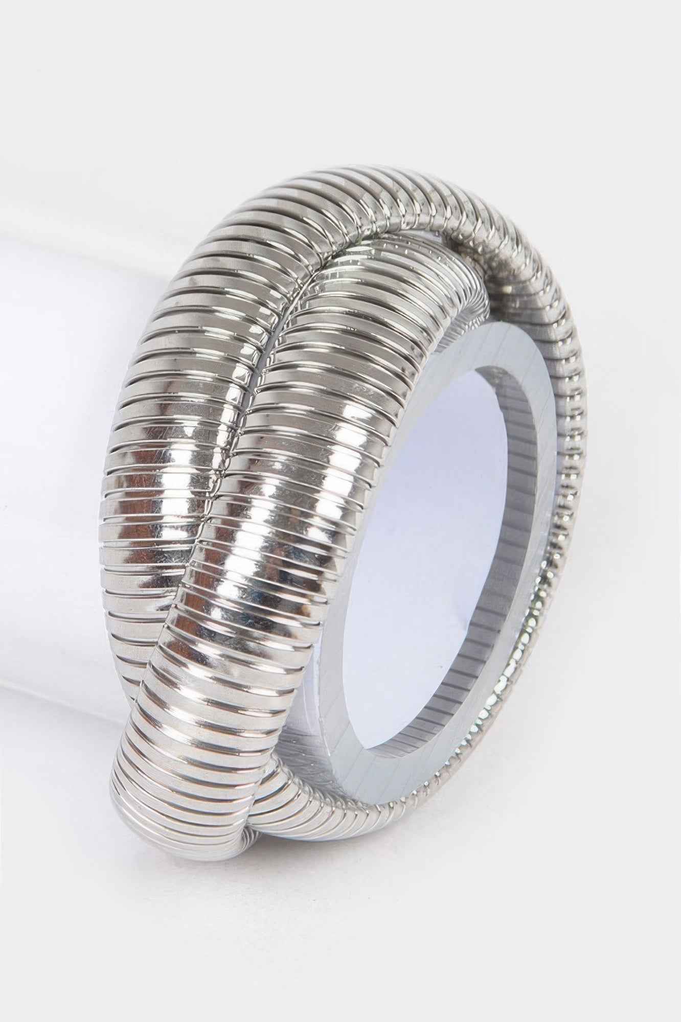 Aluminum Double Stretch Chain Bracelet