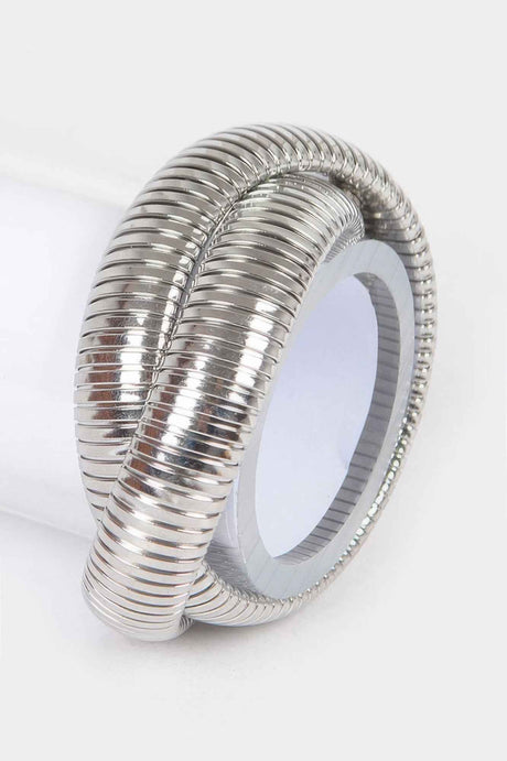 Aluminum Double Stretch Chain Bracelet