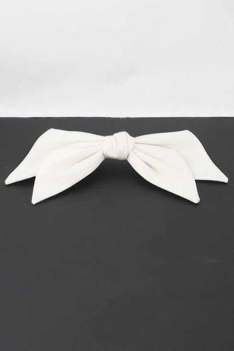 Lined Ribbon Hair Clip