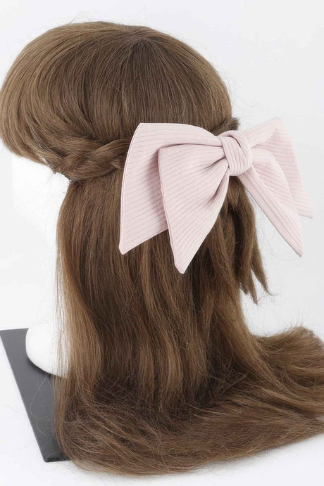 Lined Ribbon Hair Clip