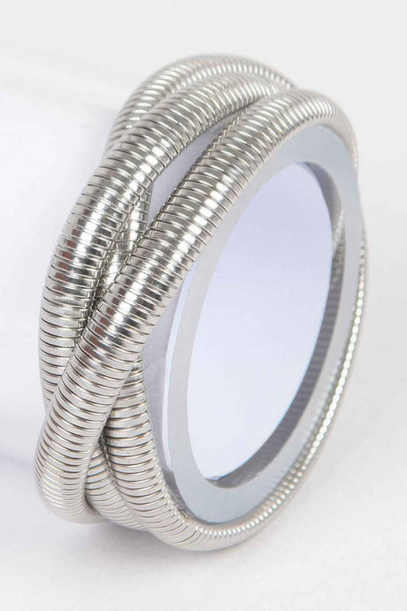 Aluminum Triple Stretch Chain Bracelet