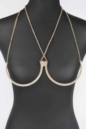 Rhinestone Bra Chain