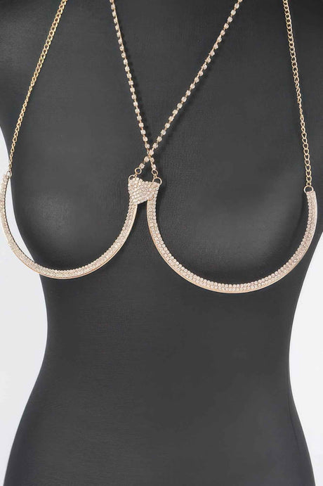 Rhinestone Bra Chain
