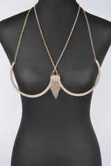 Rhinestone Bra Chain