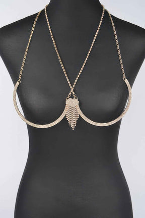 Rhinestone Bra Chain