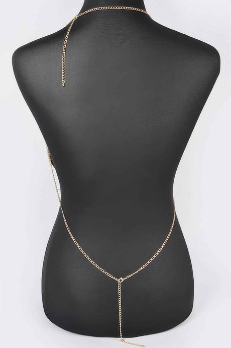 Rhinestone Bra Chain