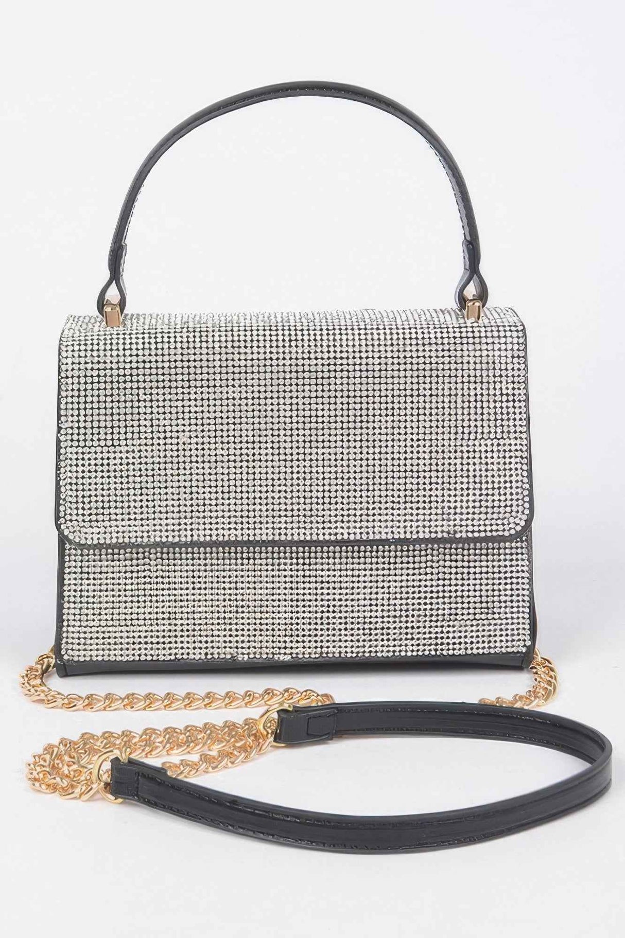 Rhinestone Top Handle Bag