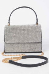 Rhinestone Top Handle Bag
