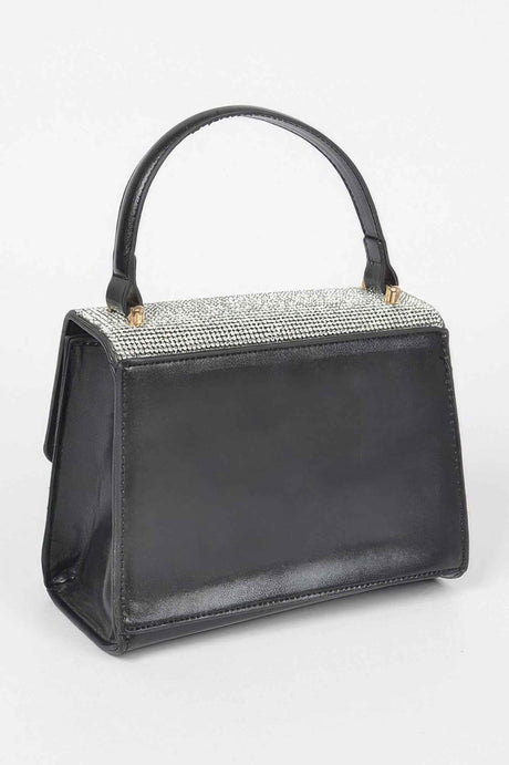 Rhinestone Top Handle Bag
