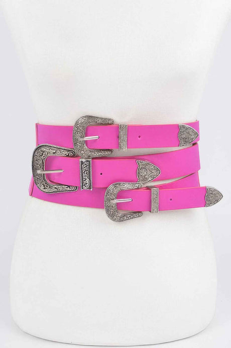 Multi Buckles Elastic Belt