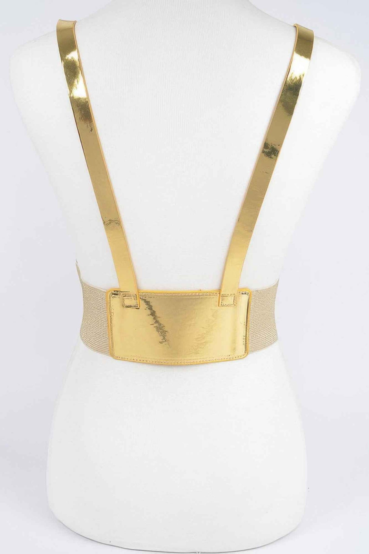 Plus Size Vegan Harness With Metal Buckle