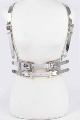 Plus Size Vegan Harness With Metal Buckle