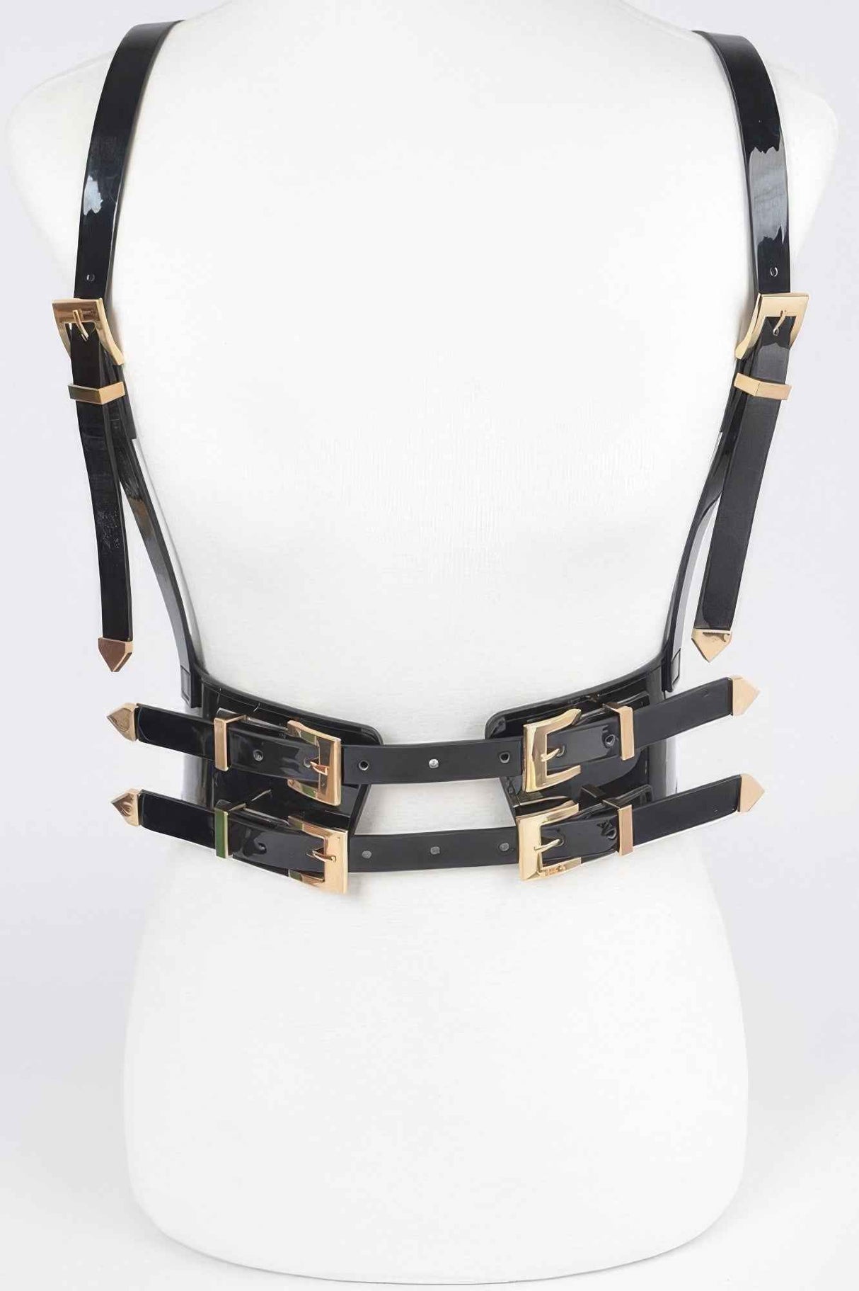 Plus Size Faux Leather Harness