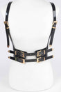 Plus Size Faux Leather Harness