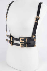 Plus Size Faux Leather Harness