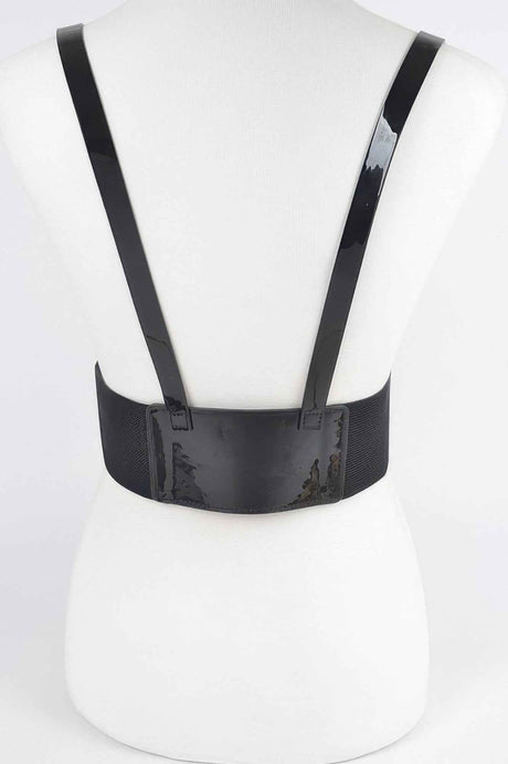 Plus Size Faux Leather Harness