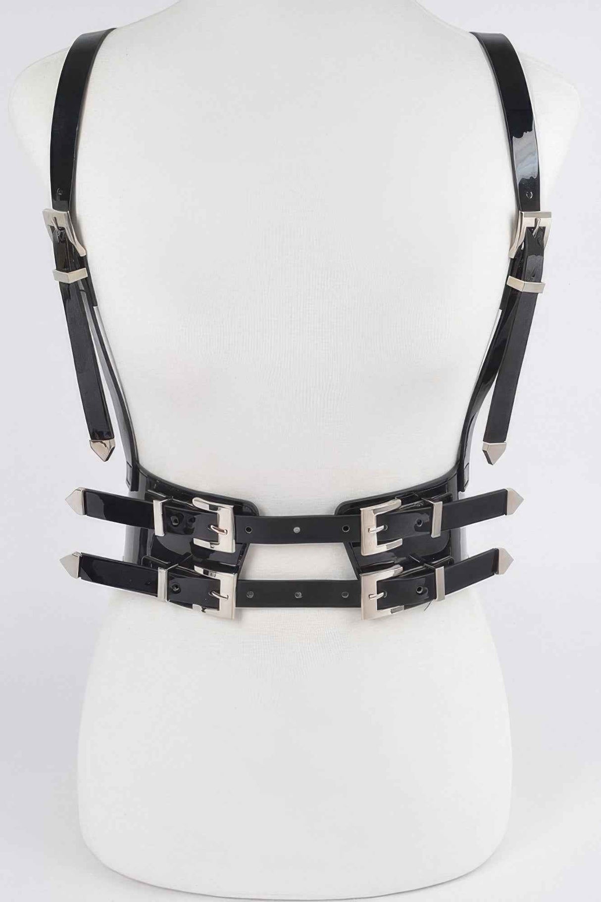 Plus Size Faux Leather Harness