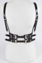 Plus Size Faux Leather Harness