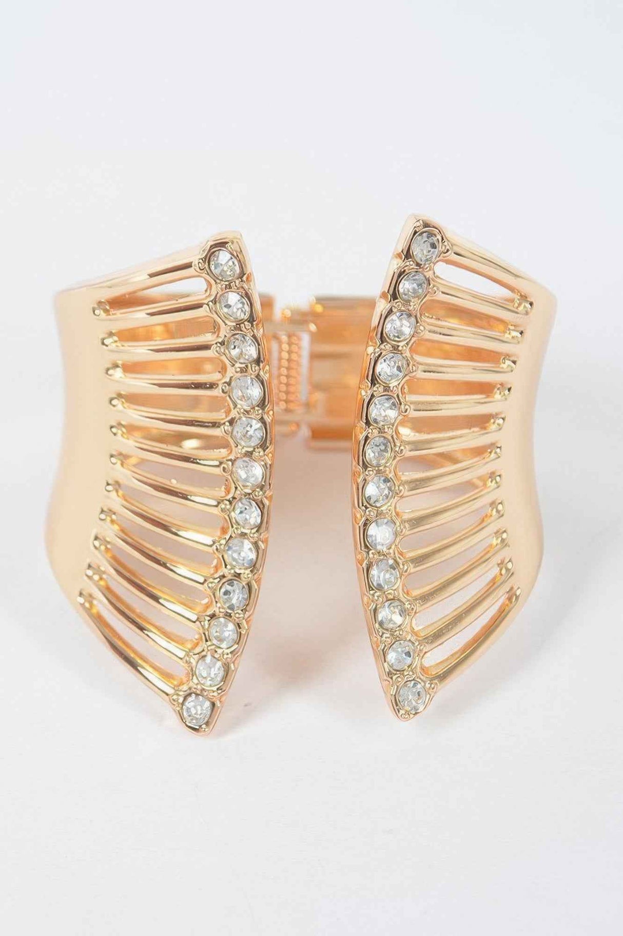 Metal Spring Hinge Cuff Bracelet