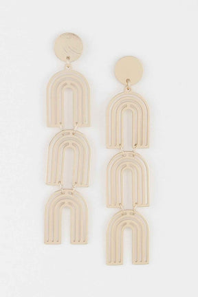 Triple Arch Drop Earrings