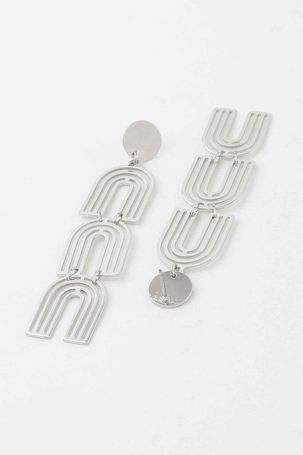 Triple Arch Drop Earrings