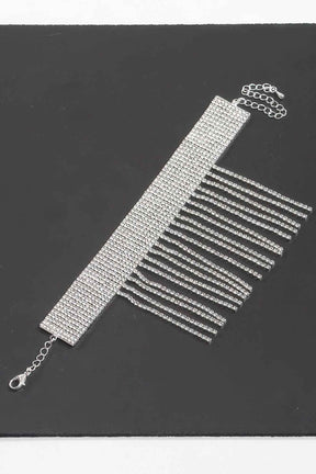 Jeweled Rhinestone Cuff Anklet