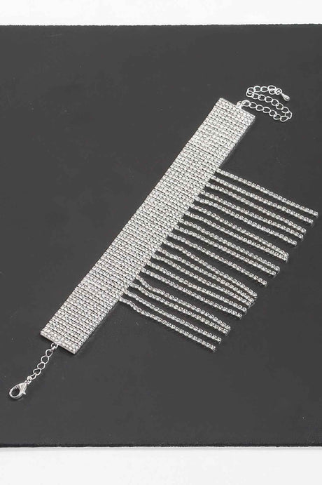 Jeweled Rhinestone Cuff Anklet