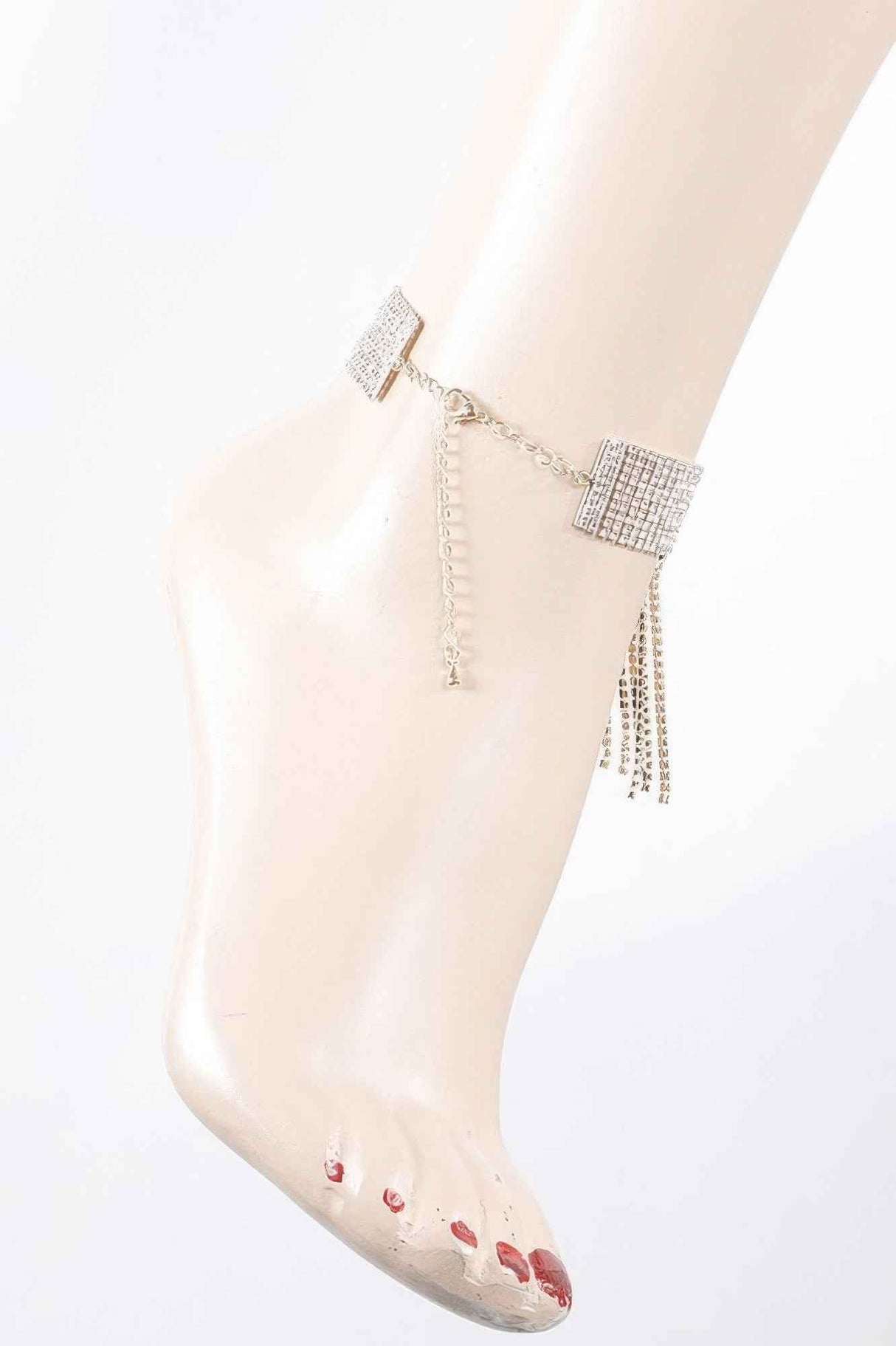 Jeweled Rhinestone Cuff Anklet