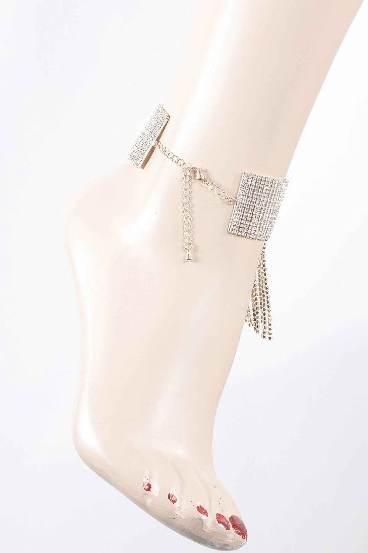 Jeweled Rhinestone Drop Anklet