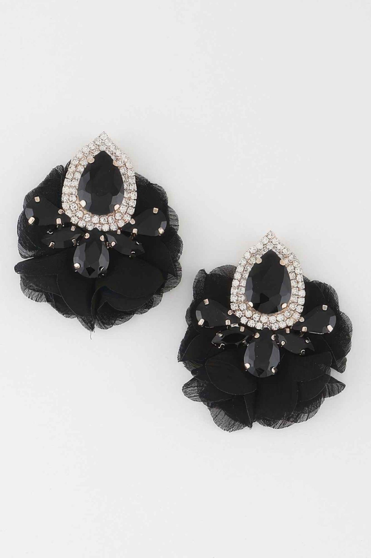 Teardrop Petal Drop Earrings