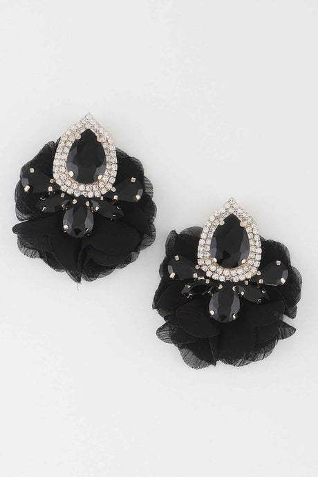 Teardrop Petal Drop Earrings