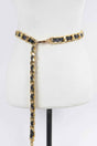 Faux Leather Oversized Chain Belt