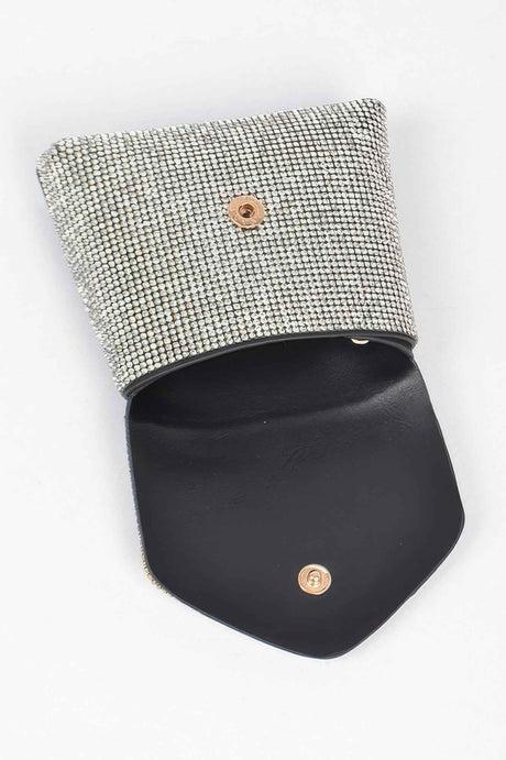 Rhinestone Mini Bag W Chain Belt