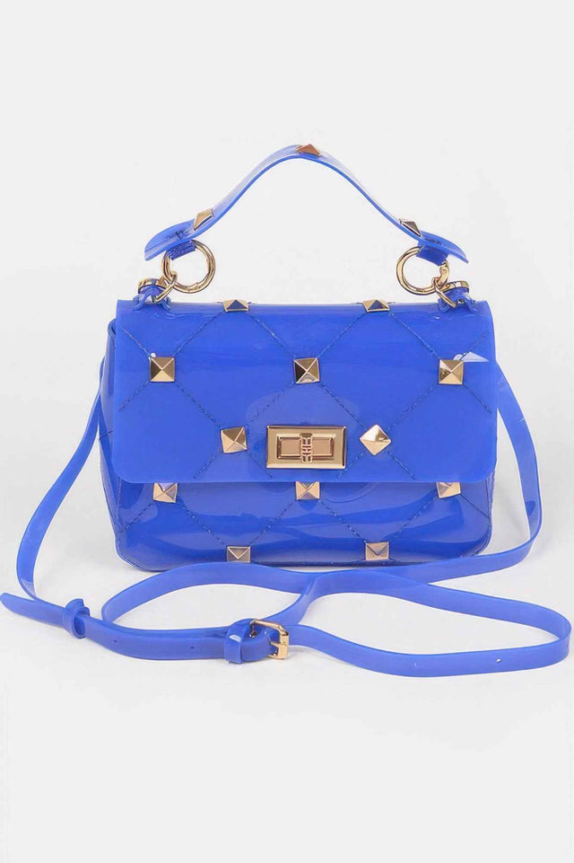 Studded Clear Handle Bag