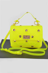 Studded Clear Handle Bag
