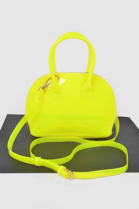 Clear Handle Crossbody Bag