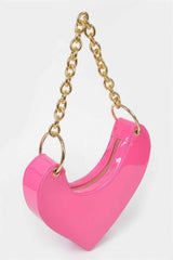 Heart Shape Oversized Handle Clutch