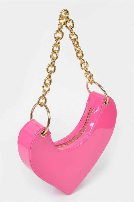 Heart Shape Oversized Handle Clutch