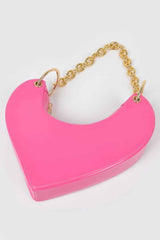 Heart Shape Oversized Handle Clutch