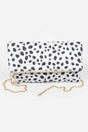 Faux Leo Skin Folded Bag