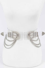 Plus Size Metal Buckle Chain Belt