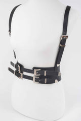 Multi Buckle Plus Size Harness Belt