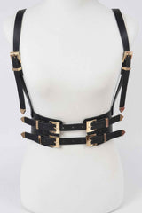 Multi Buckle Plus Size Harness Belt